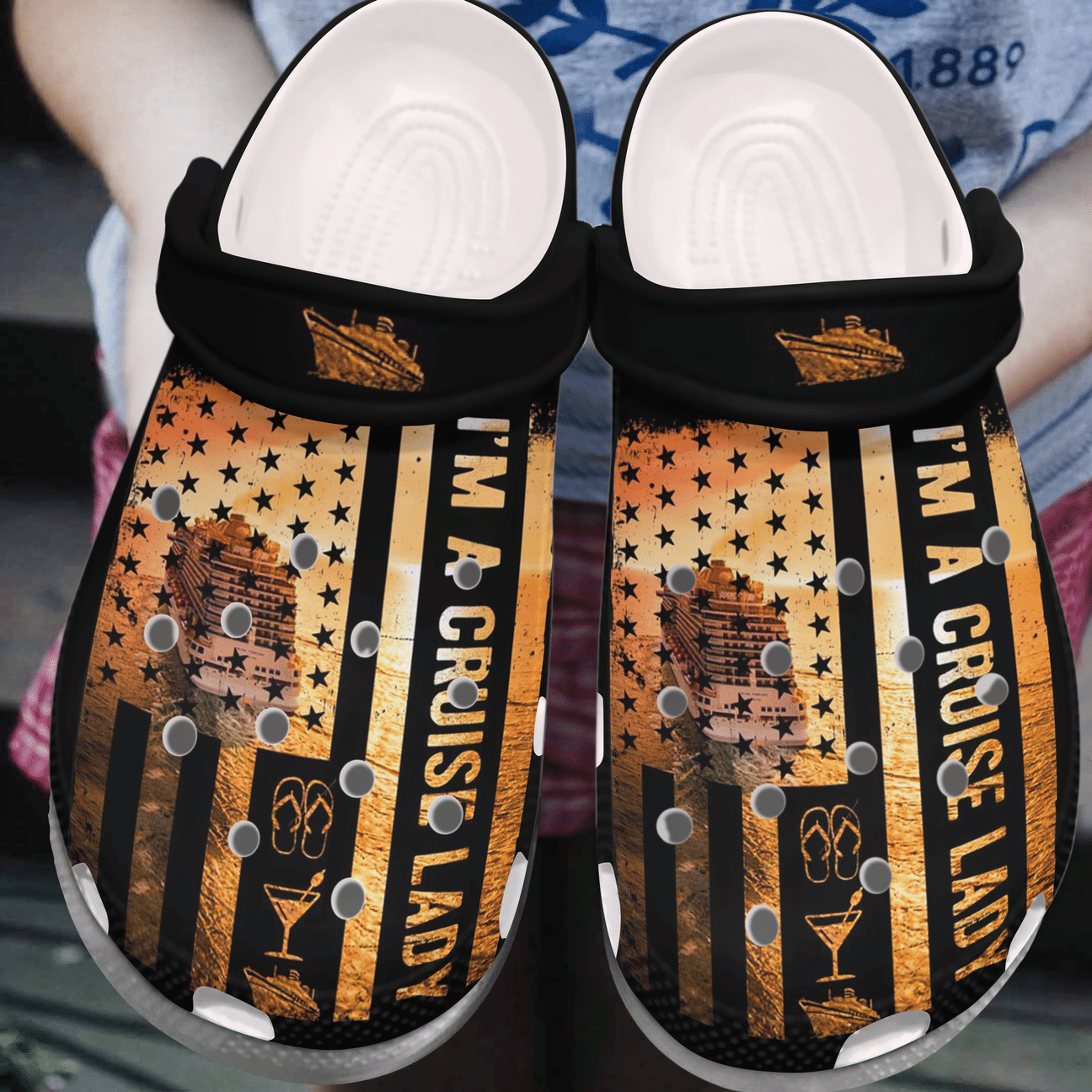 Cruise Personalize Clog, Custom Name, Text, Fashion Style For Women, Men, Kid, Print 3D I Am A Cruise Lady