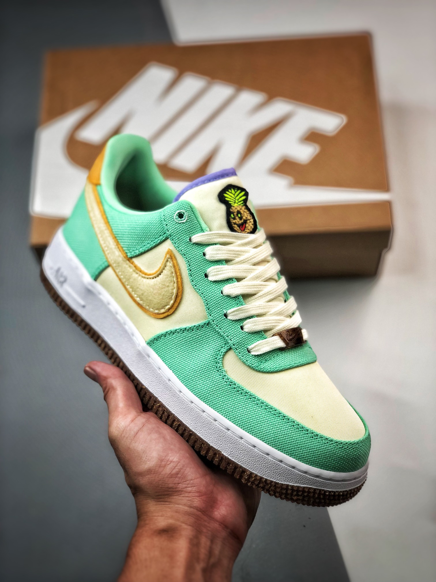 Nike Air Force 1 Low Happy Pineapple Green Glow CZ0268-300 5340435