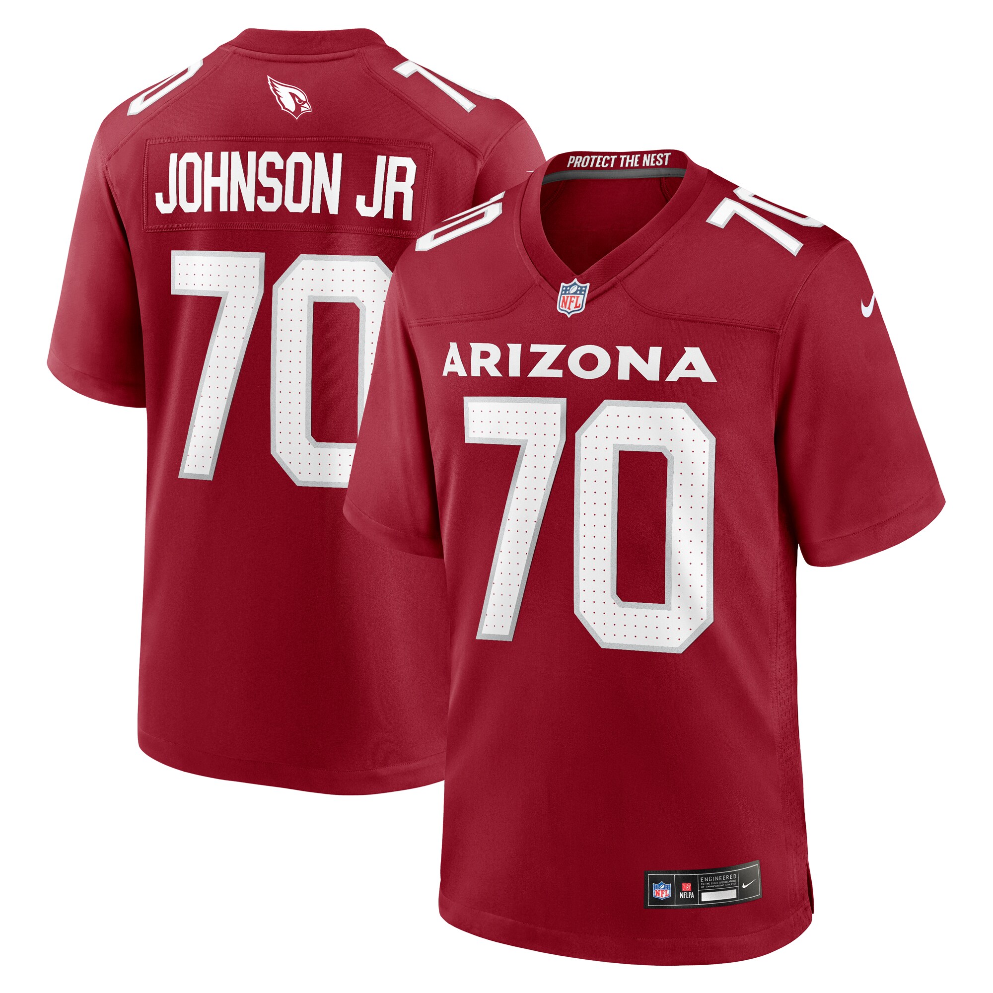 Paris Johnson Jr. Arizona Cardinals 2023 NFL Draft First Round Pick Game Jersey – Cardinal