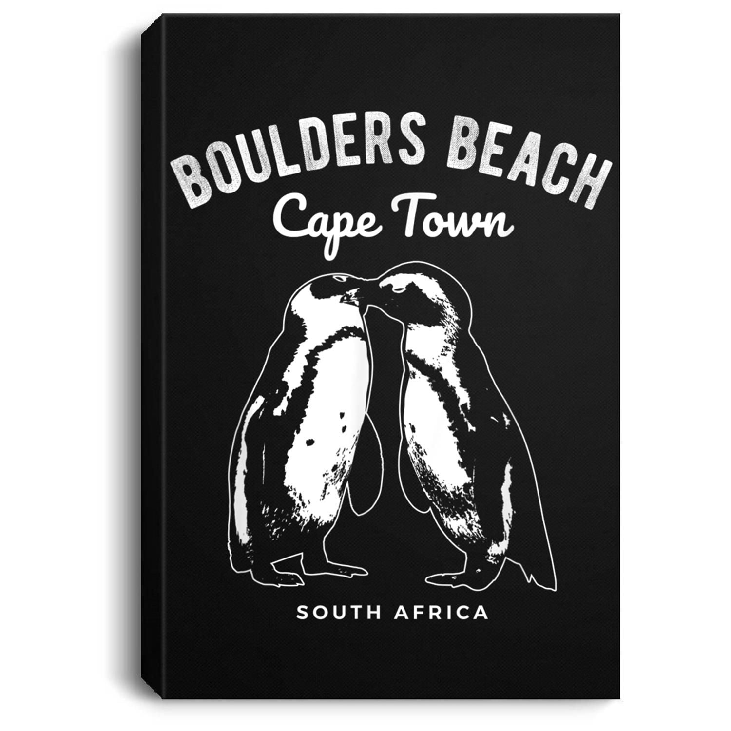 Cape Town South Africa Boulders Beach Penguin Portrait Canvas