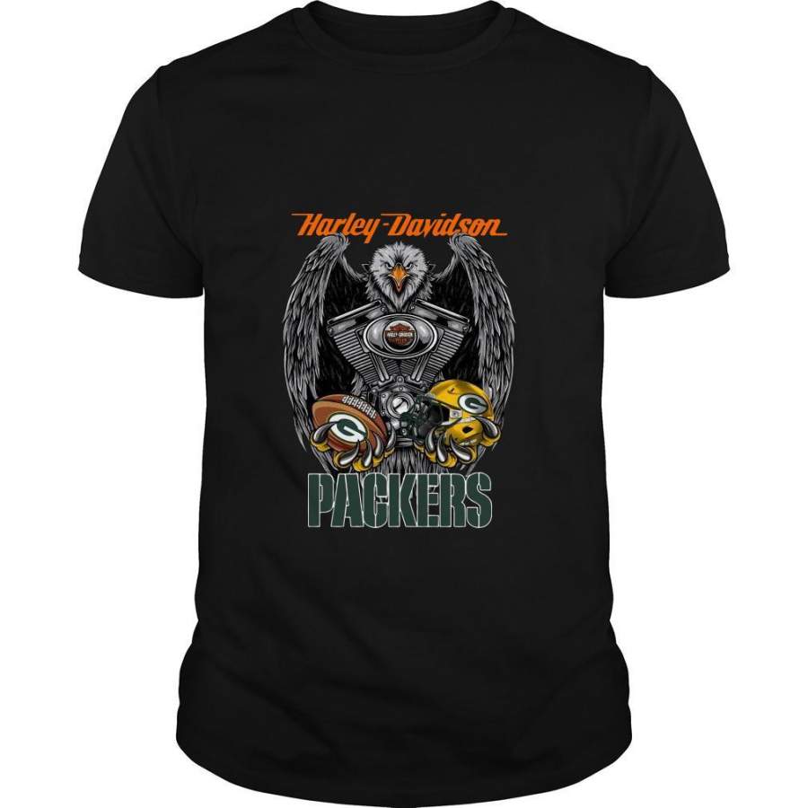 Harley Davidson Green Bay Packers Shirt