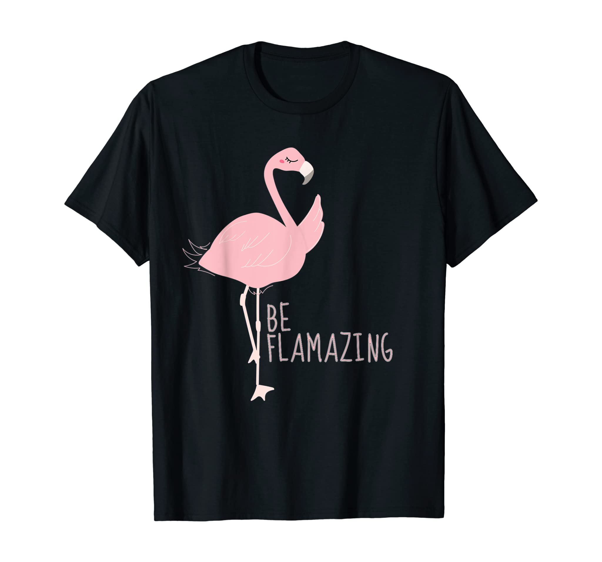 Be Flamazing Pink Flamingo Amazing Summer Design T-Shirt