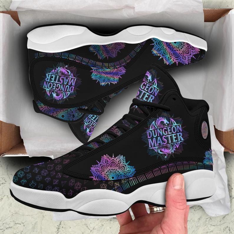 Dungeon Master Hologram Air JD13 Sneakers Shoes For Men and Women, Air JD13 Shoes, Dungeon and Dragon Lover, JD Sneakers, Air Sport, JD Shoes
