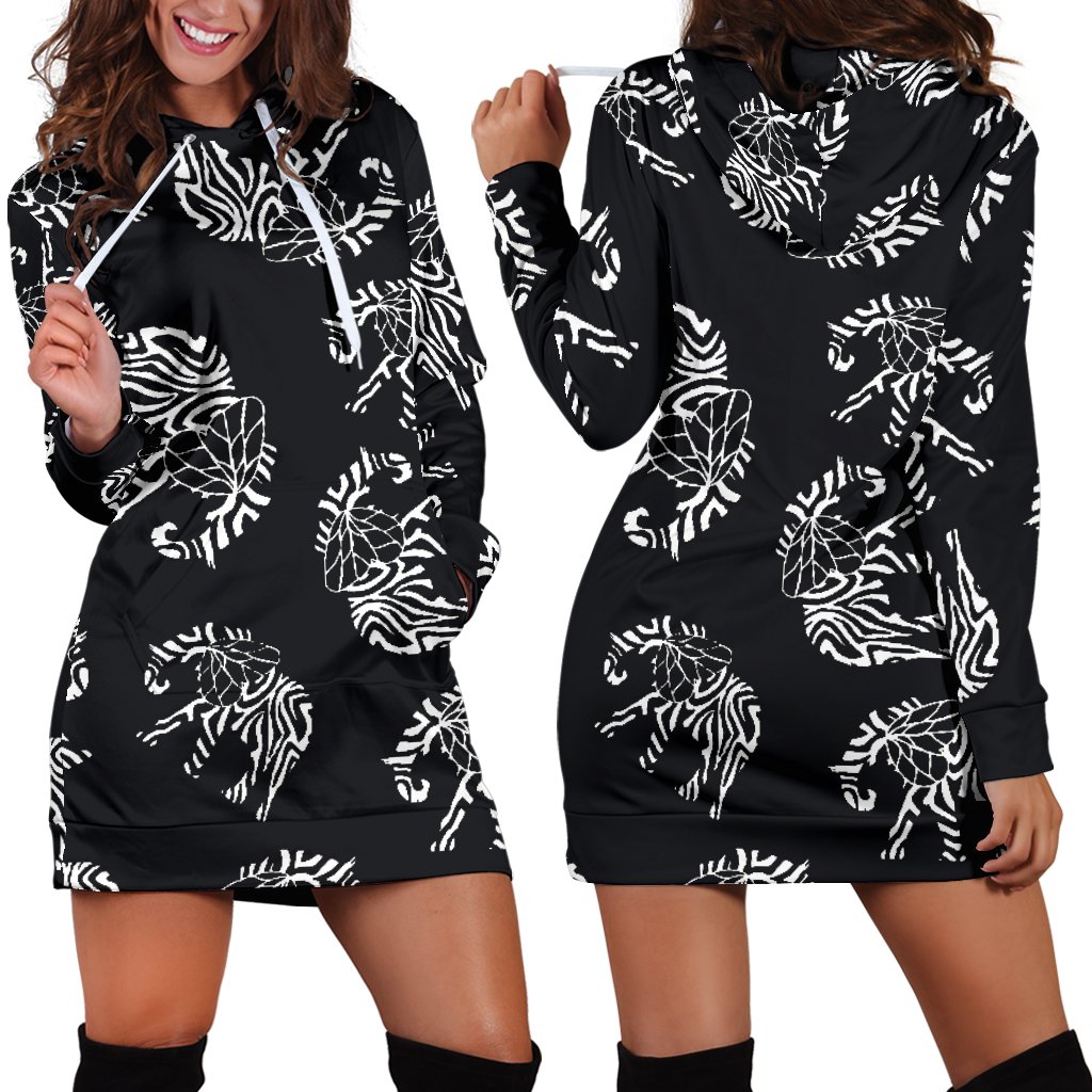 Elephant Tribal Women Hoodie Dress