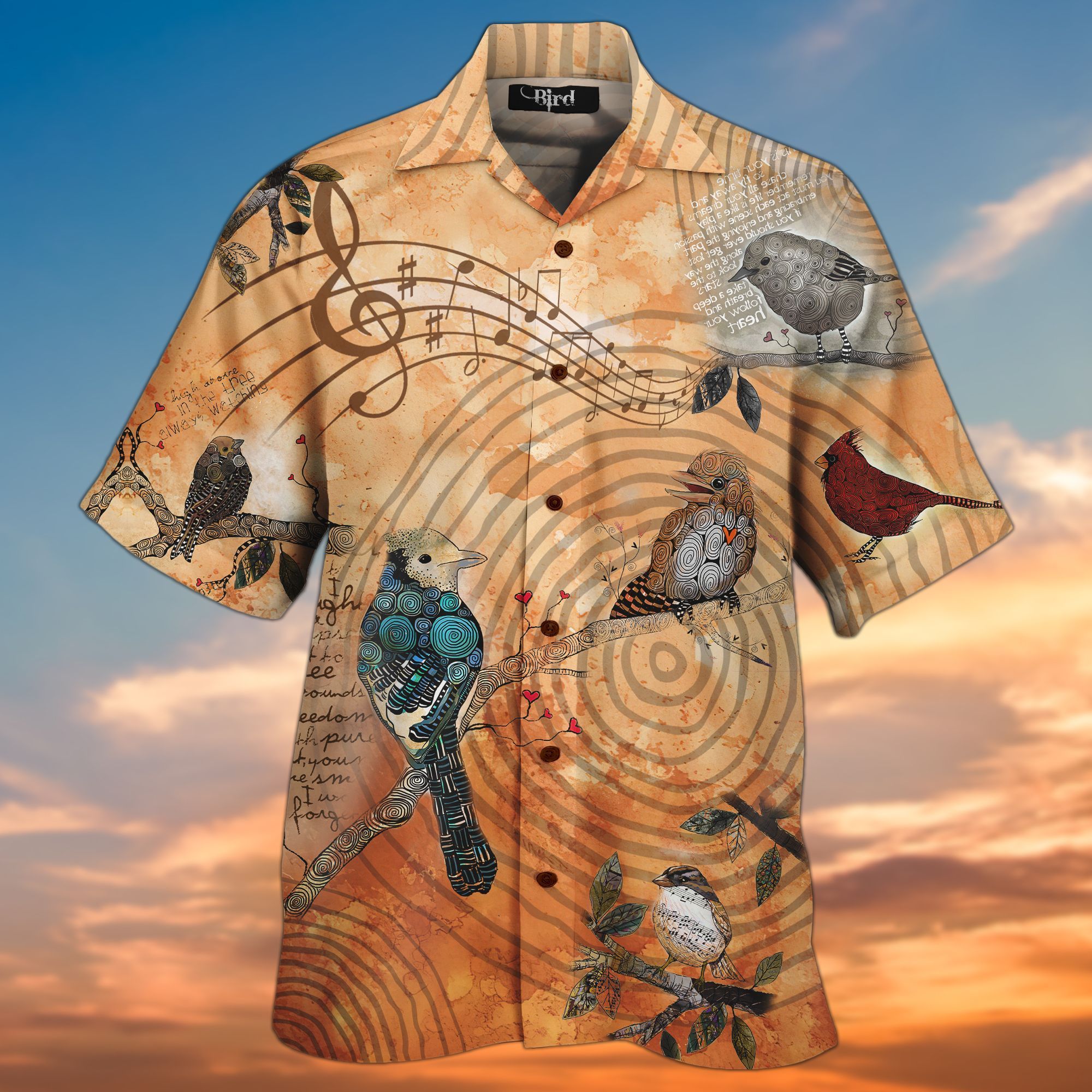 Bird Aloha 3D All Over Printed Hawaiian Shirt And Short