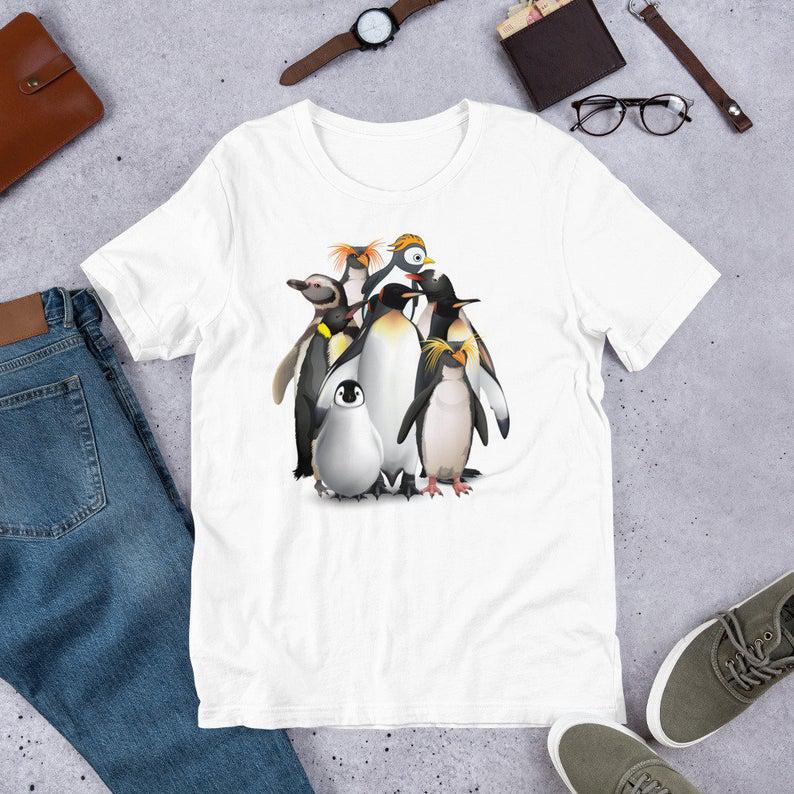 Penguin Obsession T-Shirt, Cool Family Penguins Shirt For Women Men