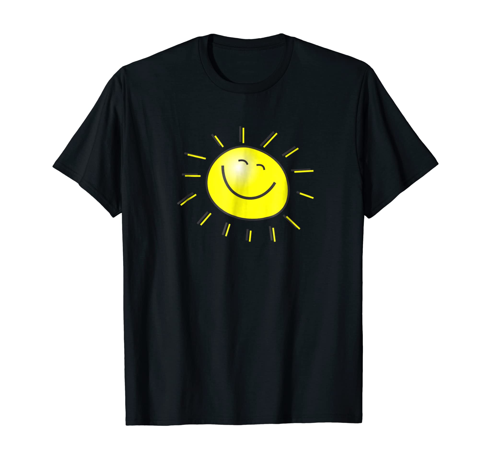 Smiley Face Sunshine Sun T-Shirt Kids Summer Happy Fun Smile