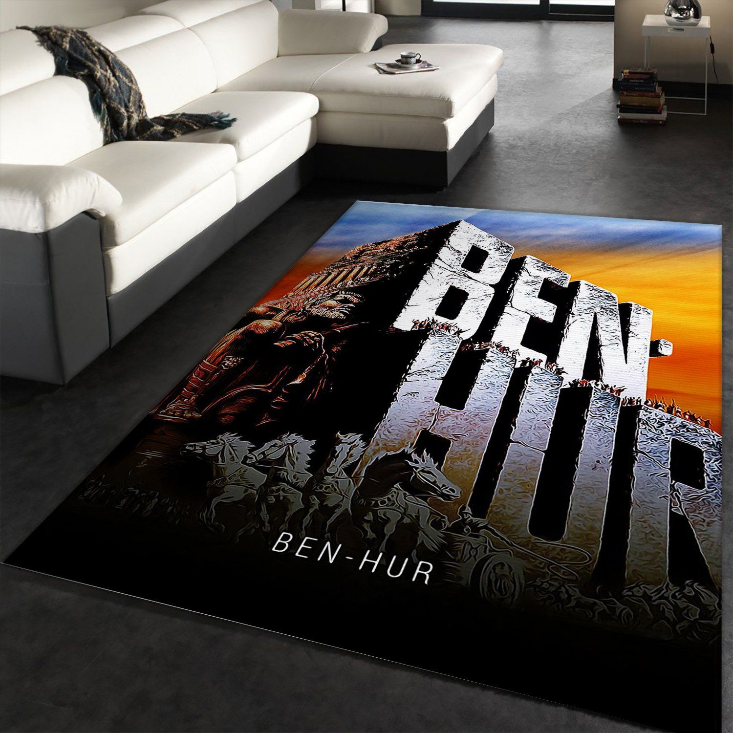 Ben Hur Area Rug Art Painting Movie Rugs Family Gift US Decor