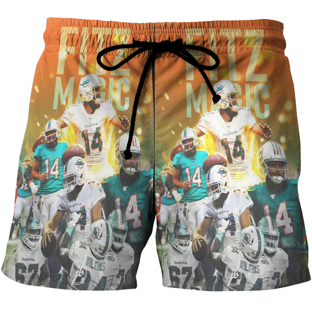 Miami Dolphins Jarvis Landry1 3D All Over Print Summer Beach Hawaiian Short