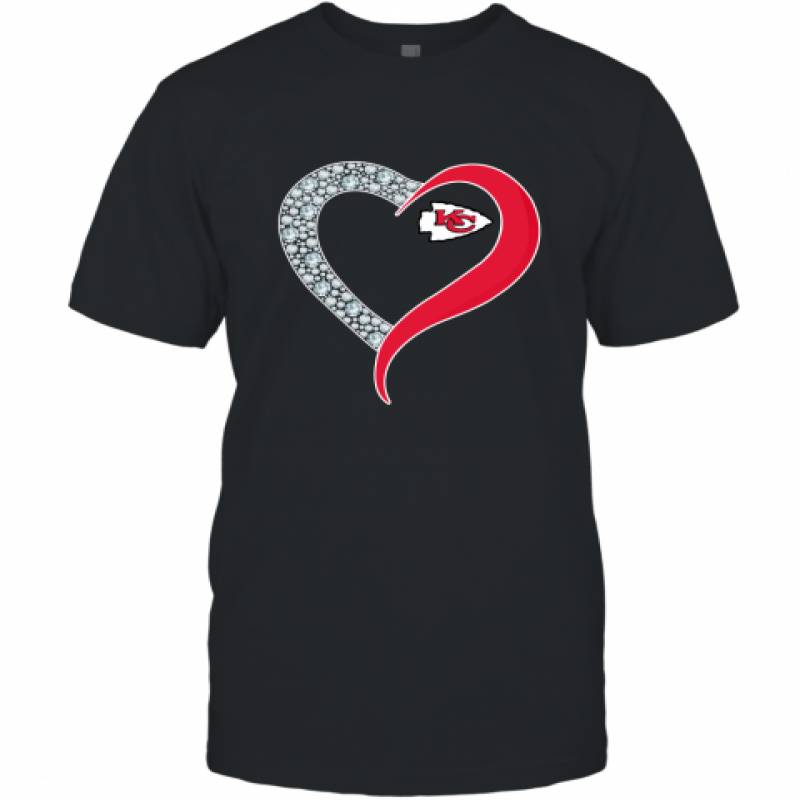 Diamond Kansas City Chiefs Heart shirt T-Shirt