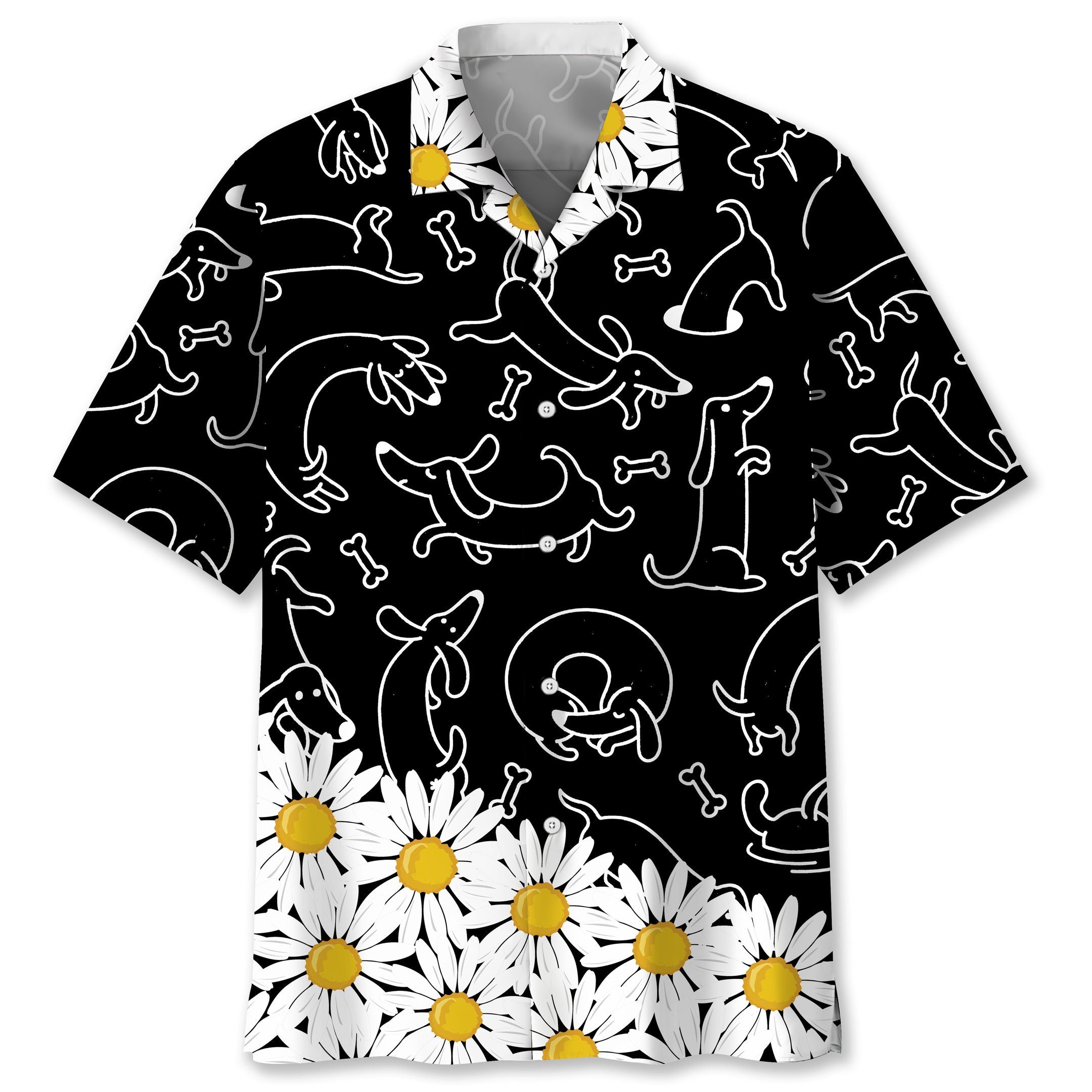 Dachshund Daisy Flower Hawaii Lover Hawaii Dog Shirt For Men Women Ha63475