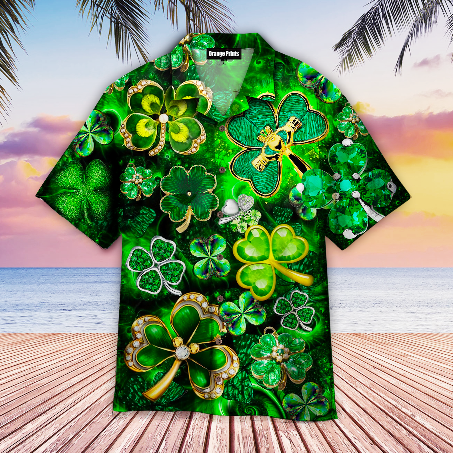 Happy Day Clover Leaf Hawaii Shirt For Men Women Ha98825