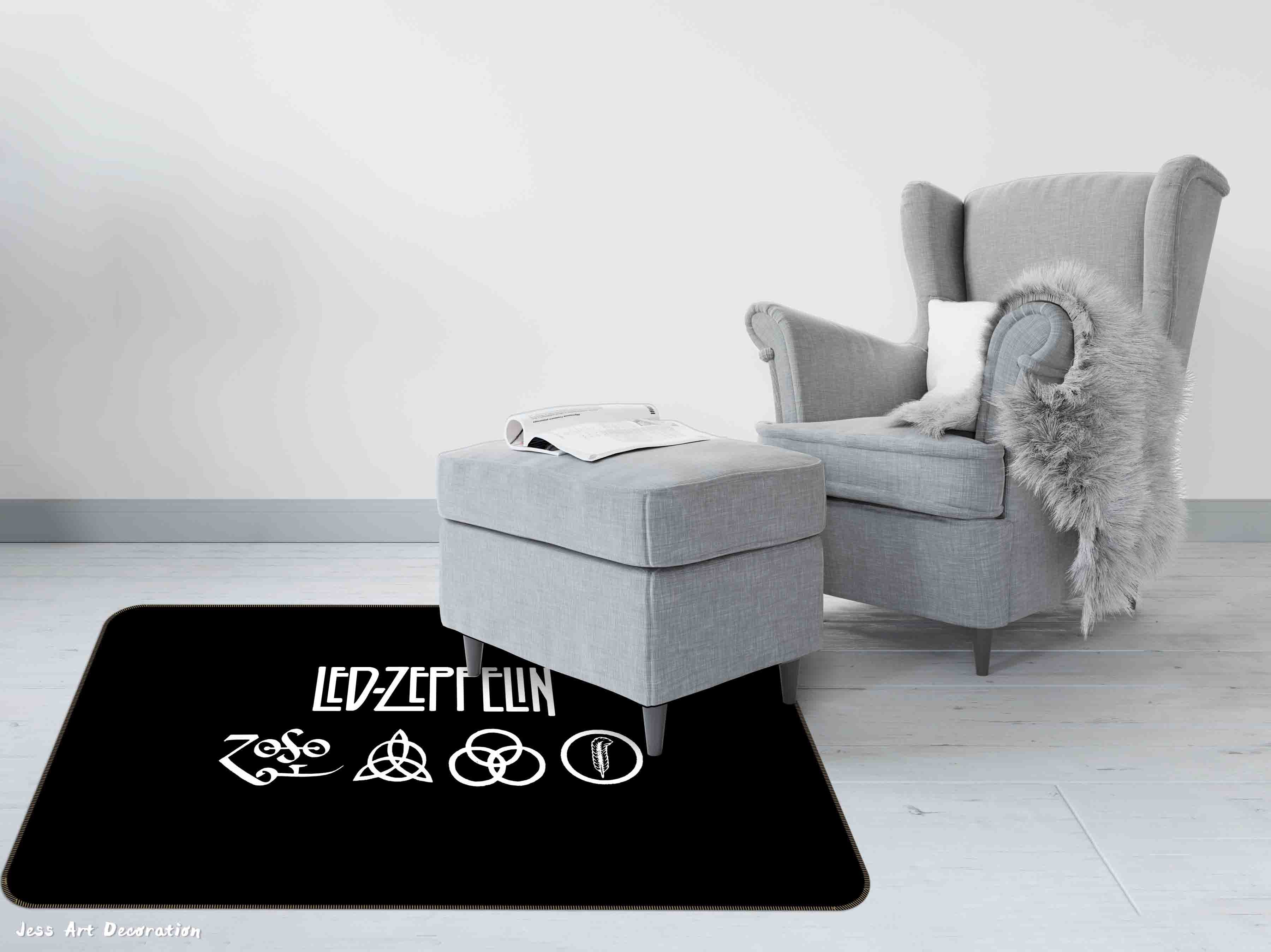 3D Led Zeppelin Rock Band Non-Slip Rug Mat 65