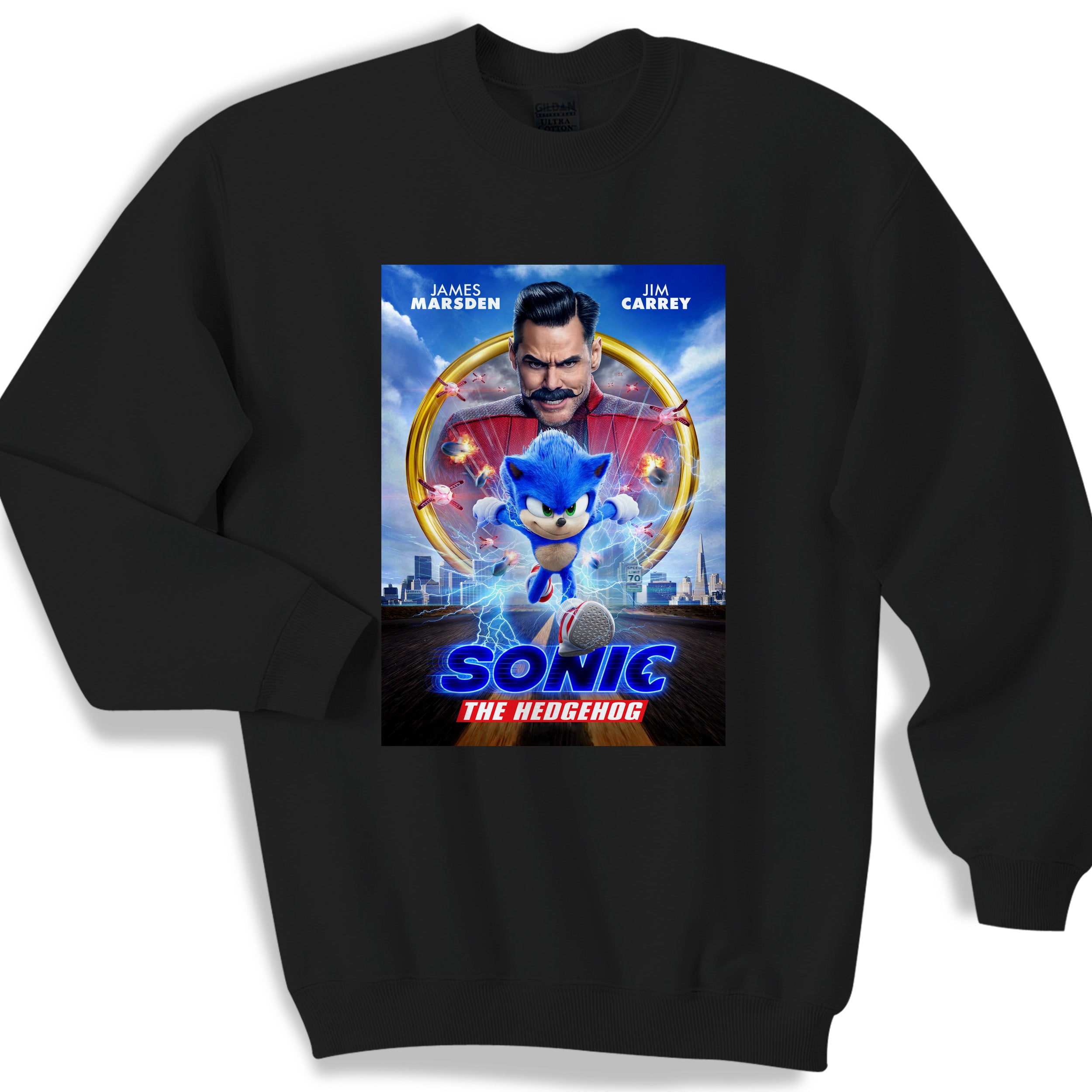 Sonic The Hedgehog Poster Sweater Sweatshirt