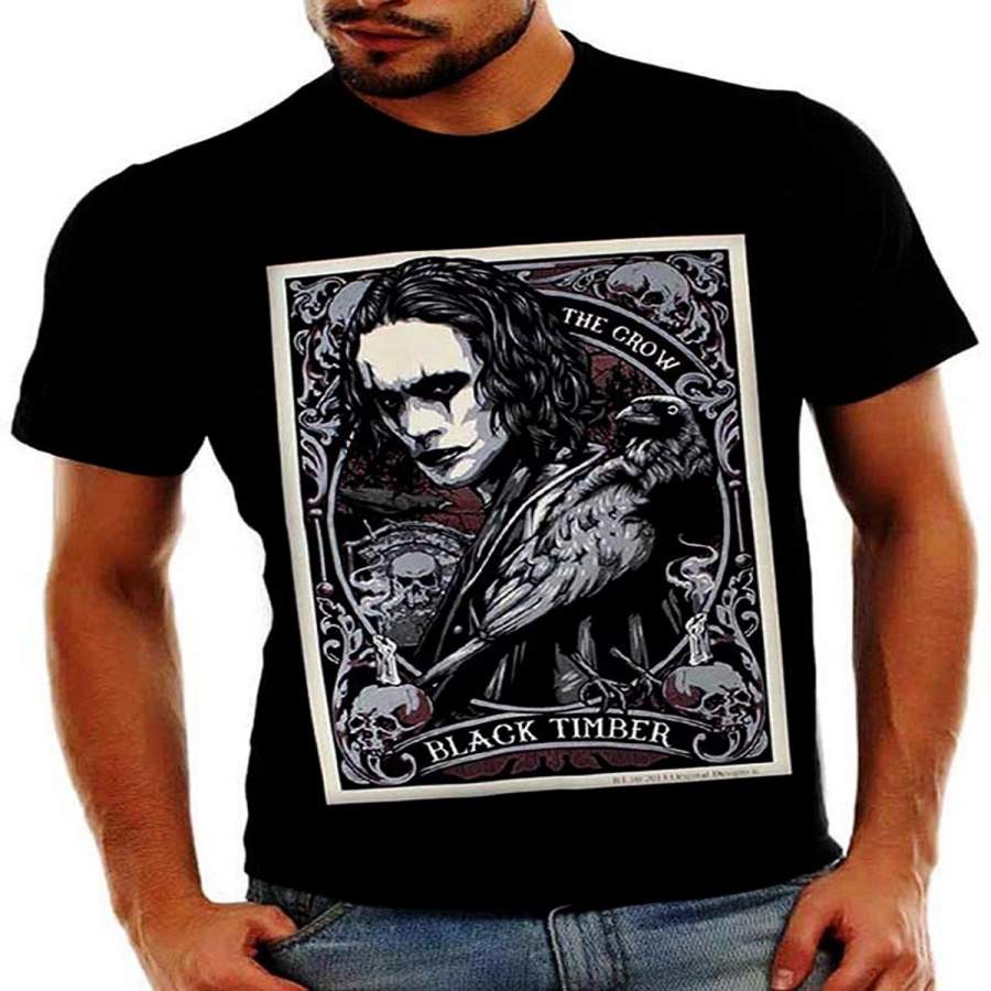 Fashion Cotton T shirts The Crow Comic book Movie Short Sleeve Men’s Funny Cool T-Shirt