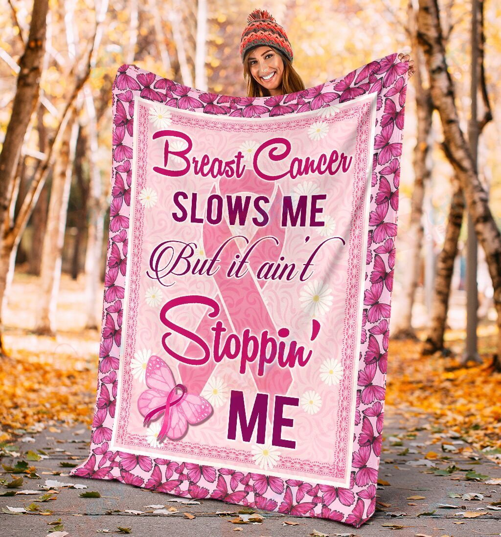 BREAST CANCER – AIN’T STOPPIN ME PREMIUM BLANKET