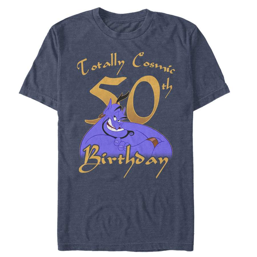 Aladdin Men’s Genie Cosmic 50th Birthday  T Shirt