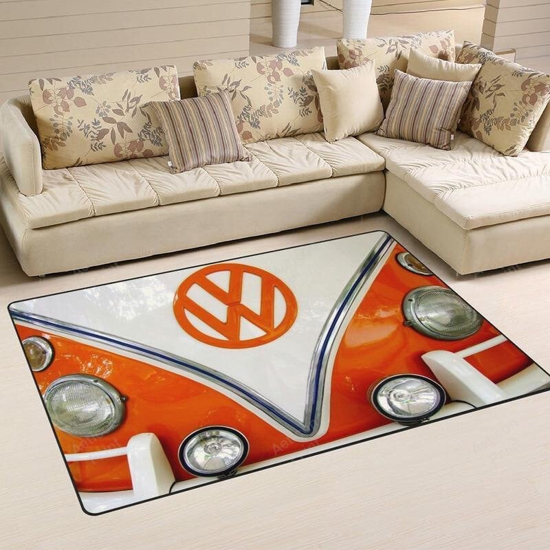 Campervan Area Rug Carpet Vintage Home Decor Gift Idea Volkswagen Camper Van 2