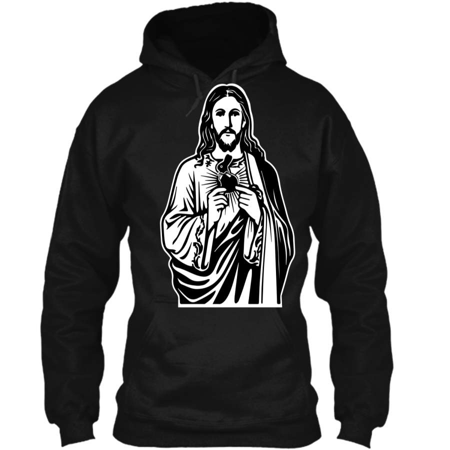 Jesus Bunny Easter T-shirt Pullover Hoodie 8 oz