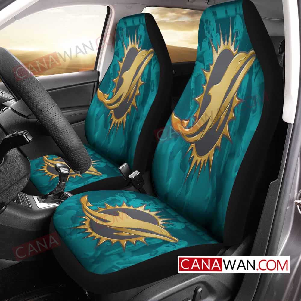 Miami Dolphins Style054 3D Customized Personalized Car Seat Cover