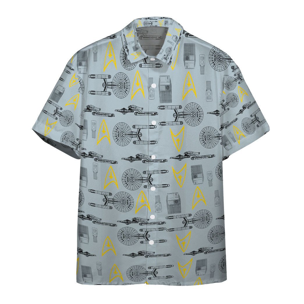 Gearhumans Shipyards Gray Custom Hawaii Shirt Ha23761