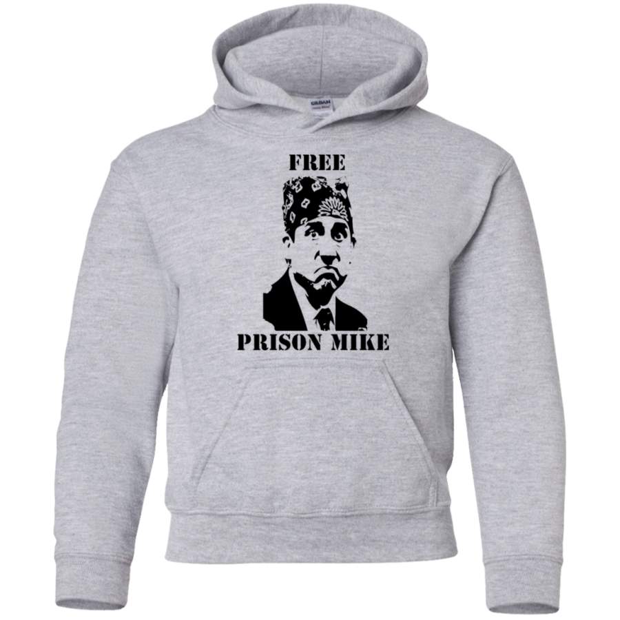 AGR Free Prison Mike -The Office Youth Pullover Hoodie