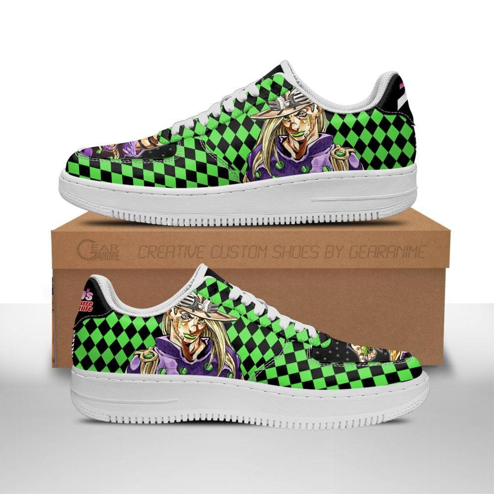 Gyro Zeppeli Sneakers Custom Jojo'S Anime Shoes Fan Gift Idea Pt06