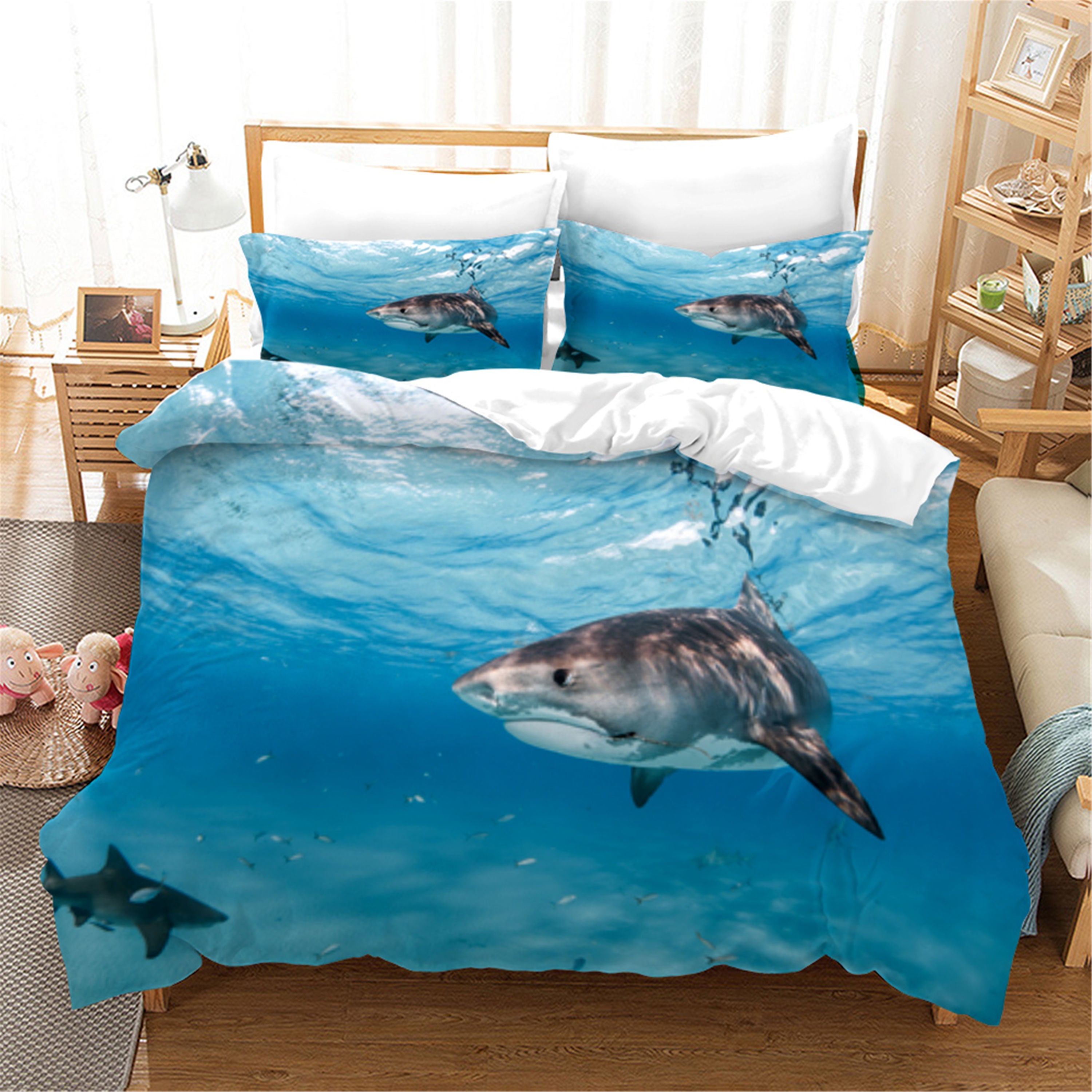 3D Sea Animal Whale Quilt Cover Set Bedding Set Duvet Cover Pillowcases 34