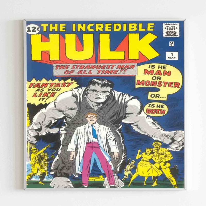 Incredible Hulk Issue 1 Vintage Classic Hulk Poster Poster Art Design