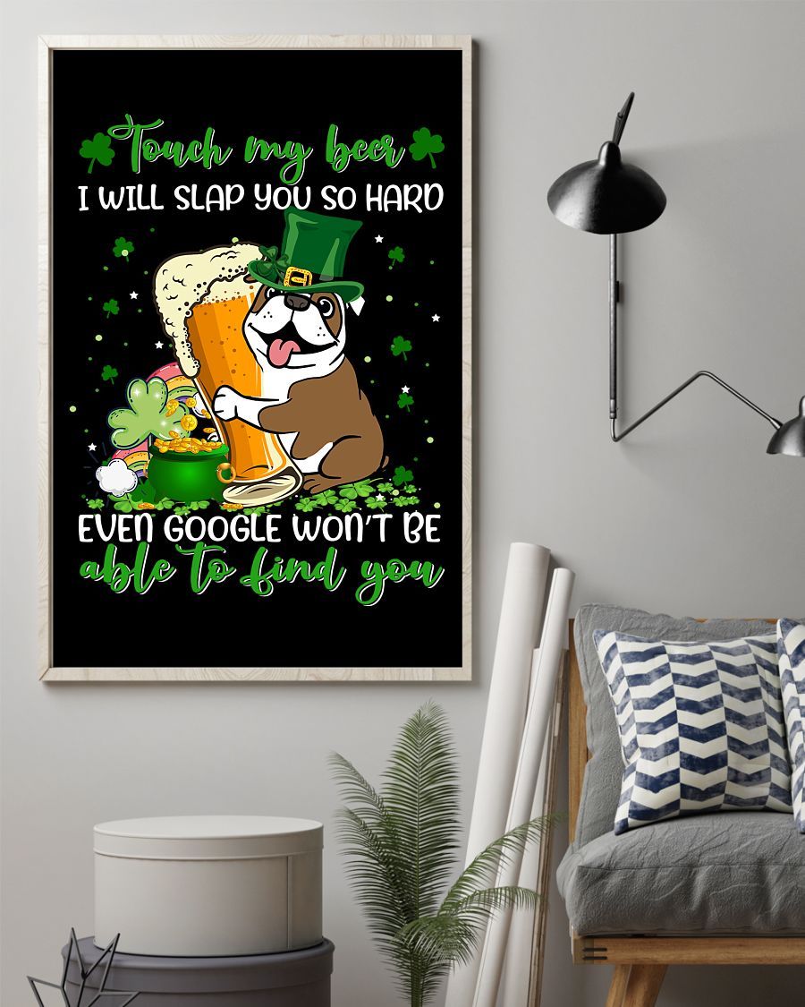 Bulldog Slap You Patrick Dog Mom Canvas And Poster | Wall Decor Visual Art | Mother’S Day Gift