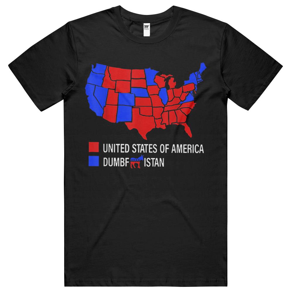 Election Map United States Of America Dumbfuckistan T Shirts