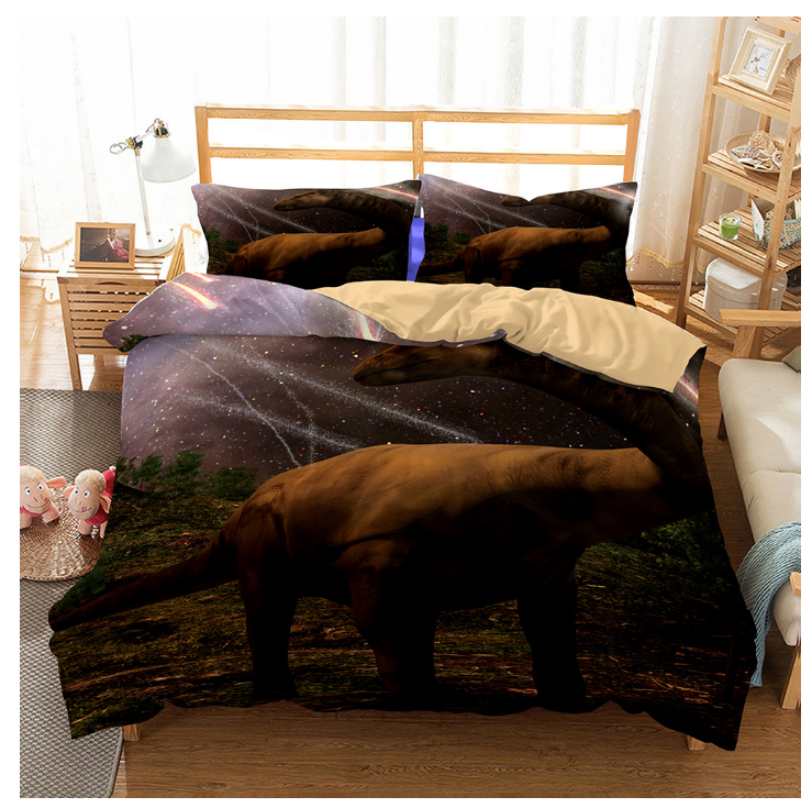 3D Meteorite Dinosaurs Quilt Cover Set Bedding Set Pillowcases 106