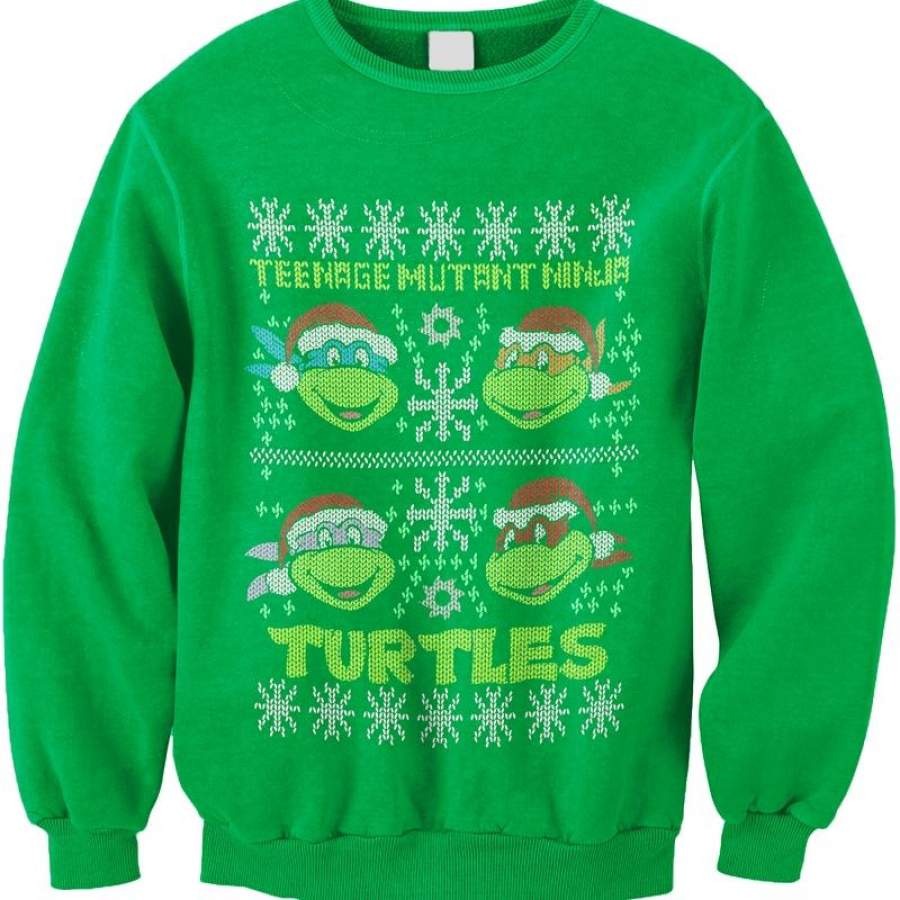 Teenage Mutant Ninja Turtles Faux Ugly Christmas Sweater