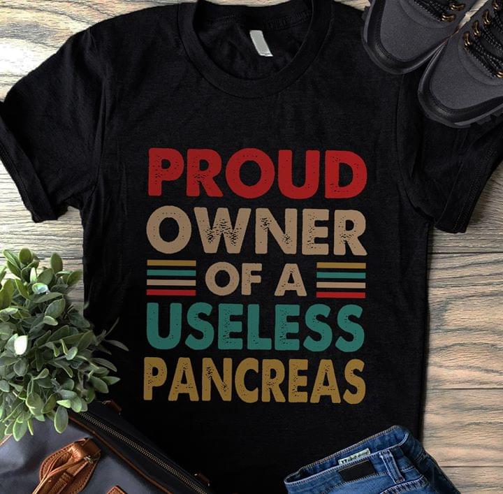 Proud Owner Of A Useless Pancreas Vintage Standard Men T-shirt