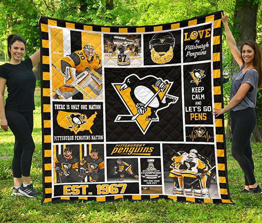 Pittsburgh Penguins Quilt Blanket Mn06