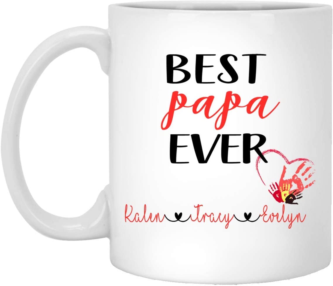 Best Papa Ever Coffee Mug – Personalized Mug – Father’S Day Gift – Gift For Papa – Fathers Day Mug – Papa Coffee Cup – Papa Coffee Mug 11Oz