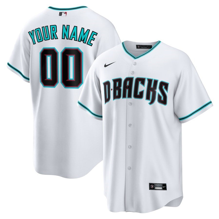 Arizona Diamondbacks Jersey – Alternate Custom Men Jersey – White