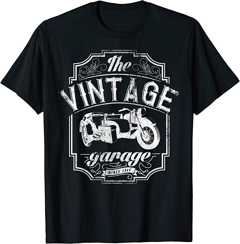 Vintage Motorcycle Sidecar Bike Rider Tshirt Men Women Shirt