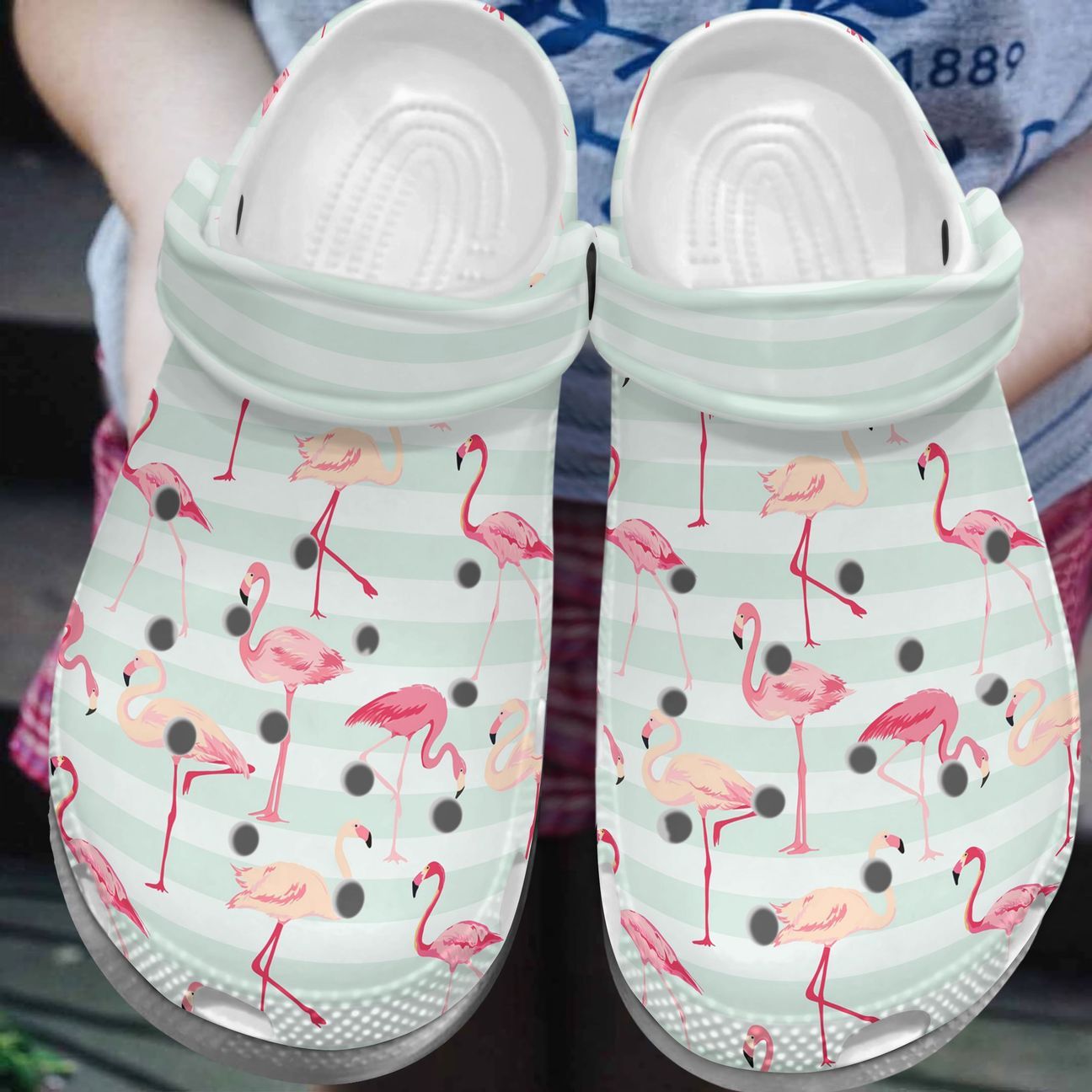 Flamingo Personalized Clog, Custom Name, Text, Color, Number Fashion Style For Women, Men, Kid, Print 3D Pattern