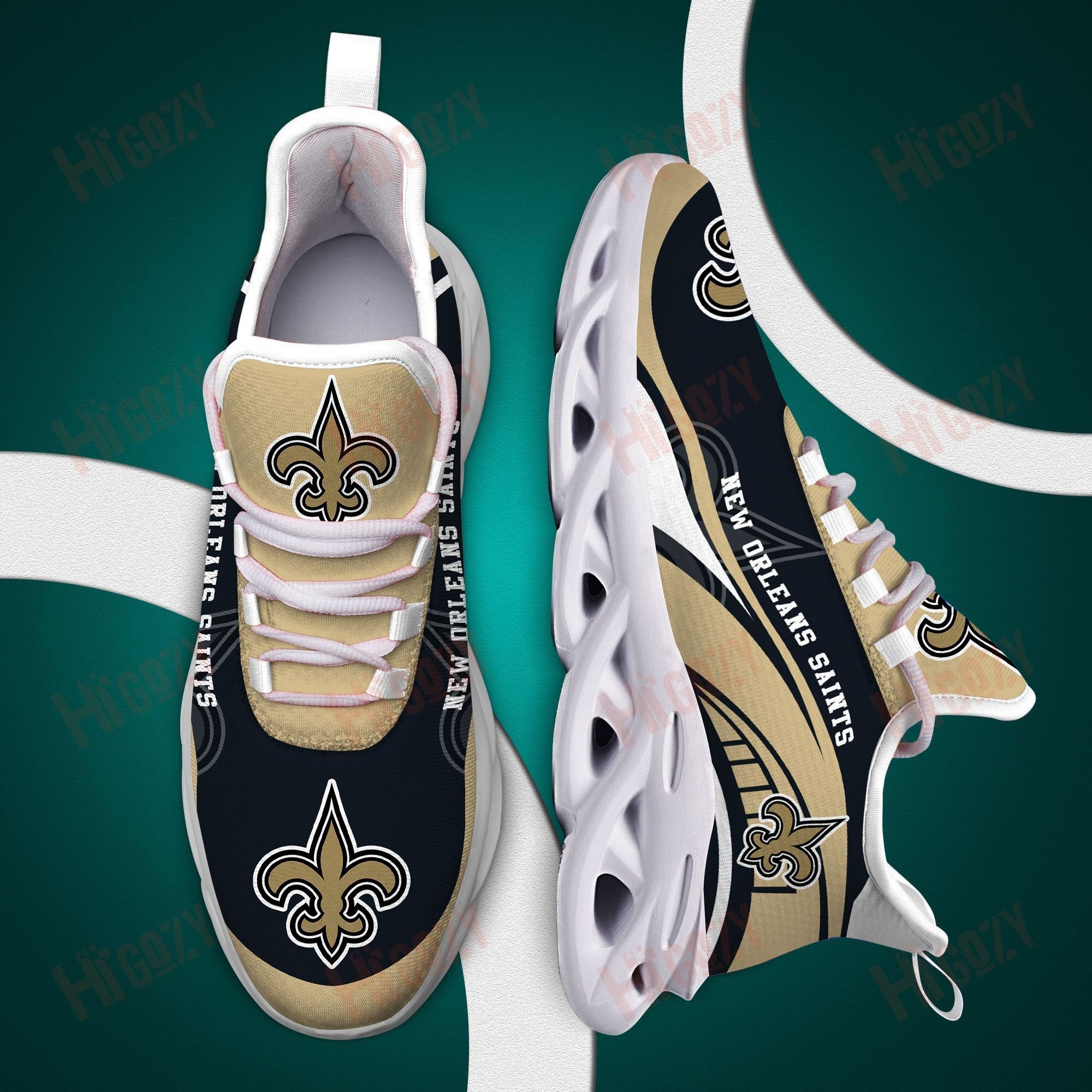 New Orleans Saints 3D Clunky Sneaker New Trending 2021 Summer N1642