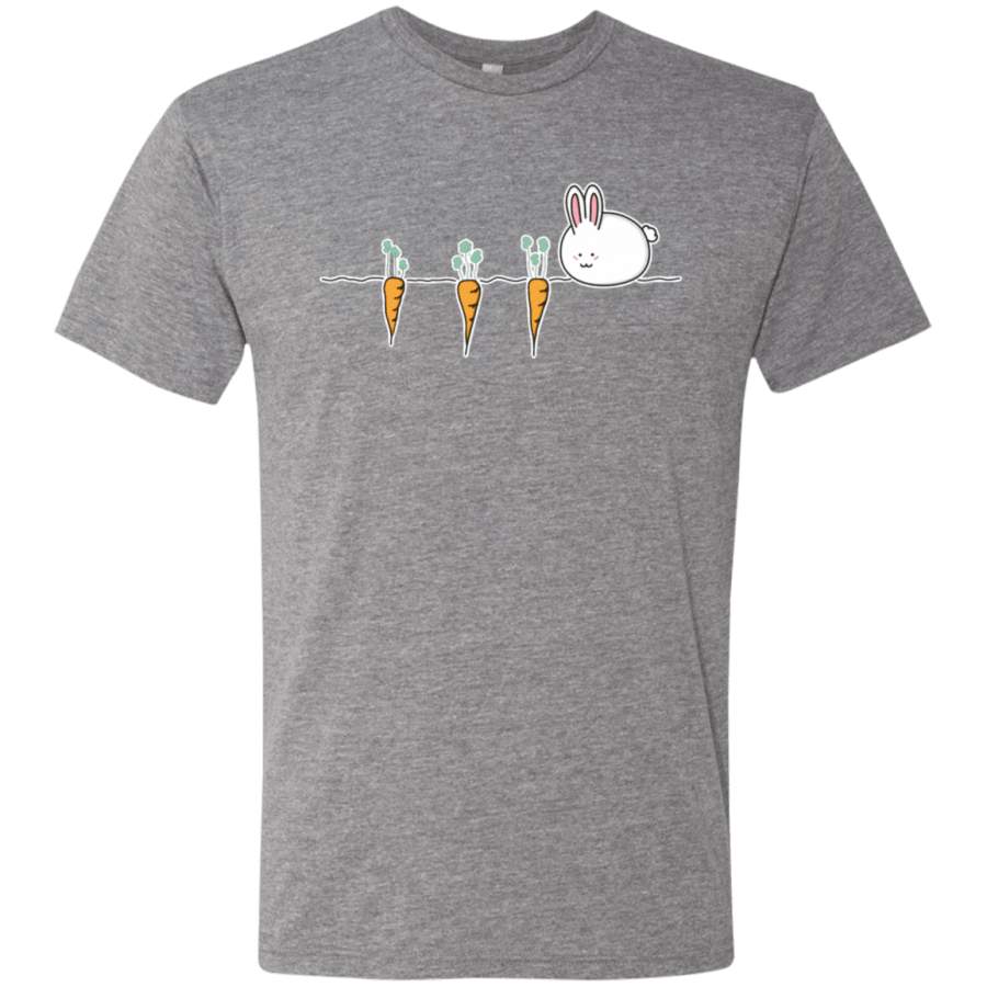 Kawaii Rabbit and Carrots Men’s Triblend T-Shirt