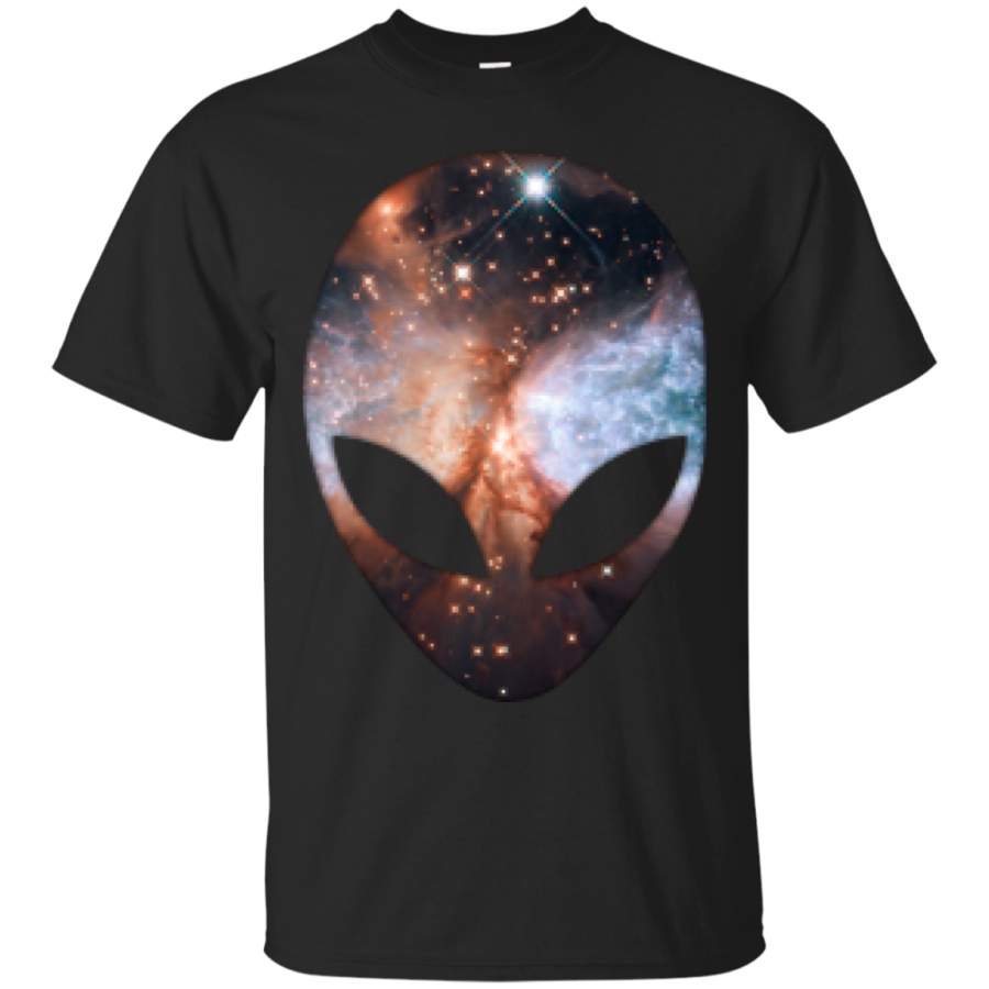 AGR Alien Head T-Shirt extraterrestrial Green Galaxy Space