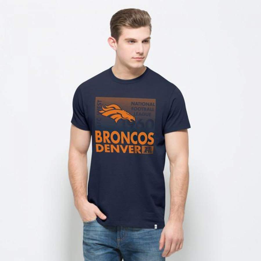 Denver Broncos Crosstown ’47 Flanker T-Shirt 3D All Over Print Mens