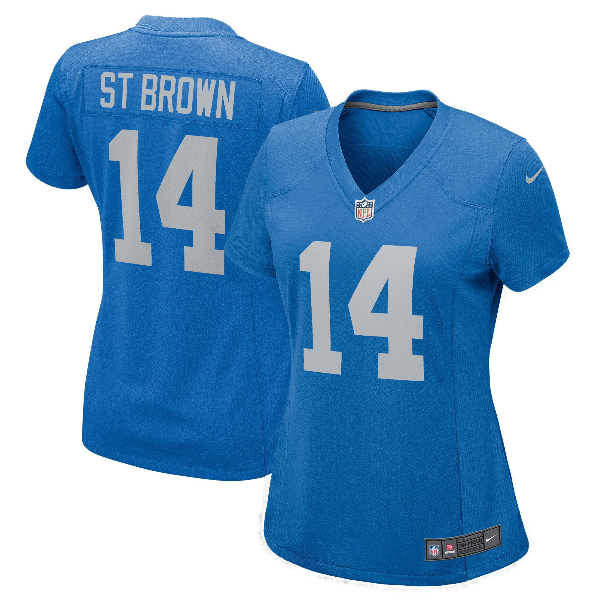 Amon-ra St. Brown Detroit Lions Womens Player Game Jersey – Blue NFL