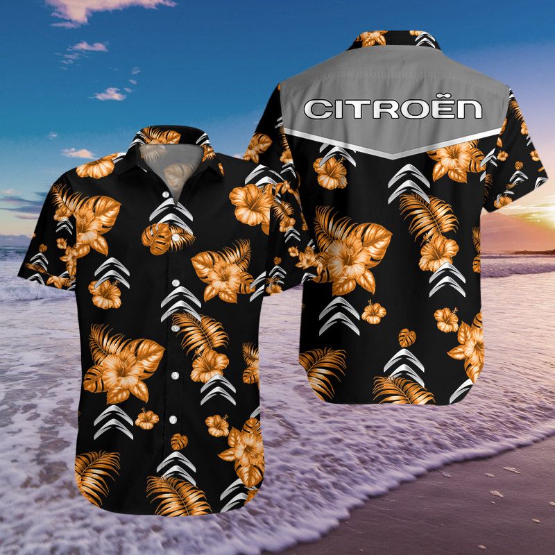 3D All Over Printed Citroen Ttt-Ht Hawaiian Shirts Ver 1 (Orange)