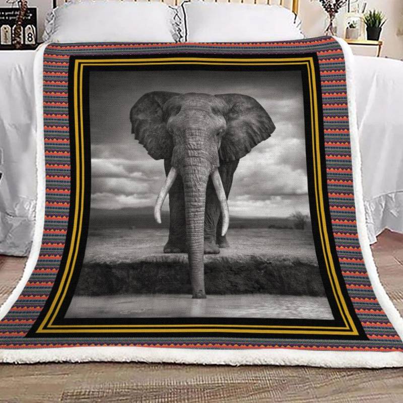 Elephant YH25100556F Sherpa Fleece Blanket