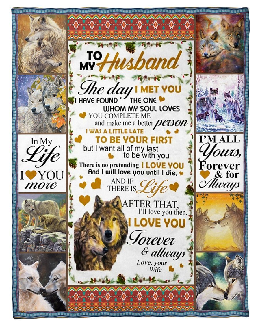 To My Husband, The Day I Met You, Soft Blanket, Fleece Blanket,Gift For Husband For Valentine’S Day Home Decor Bedding Couch Sofa Soft And Comfy Cozy