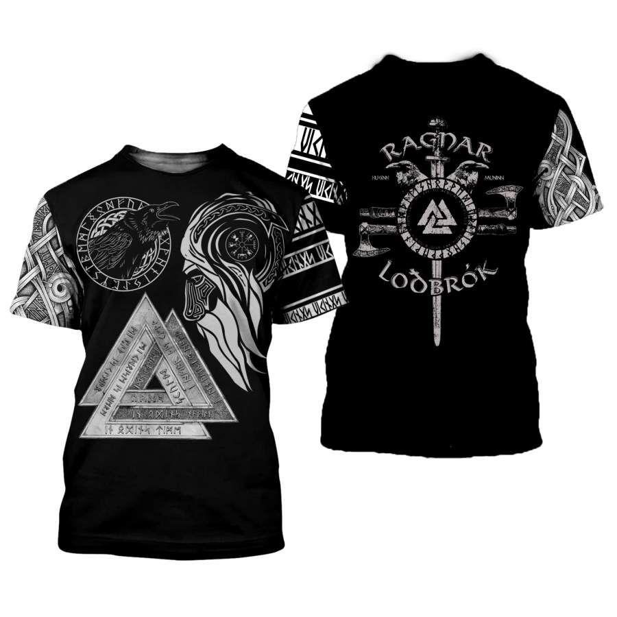 Vikings Tattoo 3D All Over Printed Shirts For Men And Women 119