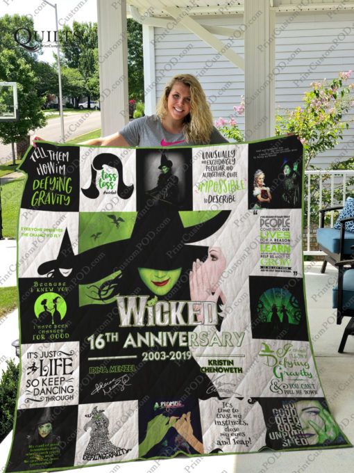 Broadway – Wicked The Musical 16th Anniversary Quilt Blanket