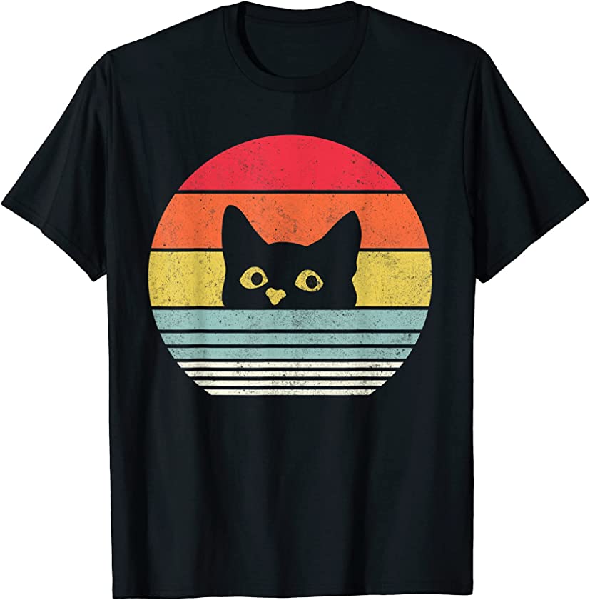 Cat cute vintage lover cat kitty kitten T-Shirt